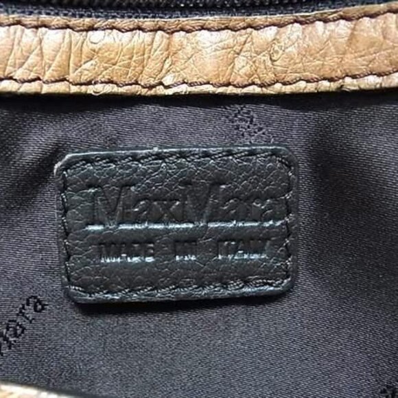 Max Mara Limited Edition Margaux Tan Ostrich Handbag Gold Hardware - Picture 6 of 8